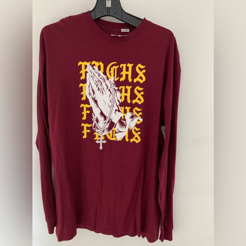 Franchise Los Angeles New mens sweater size large burgundy
